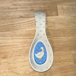 Happiness is Homemade duck spoon rest 1987